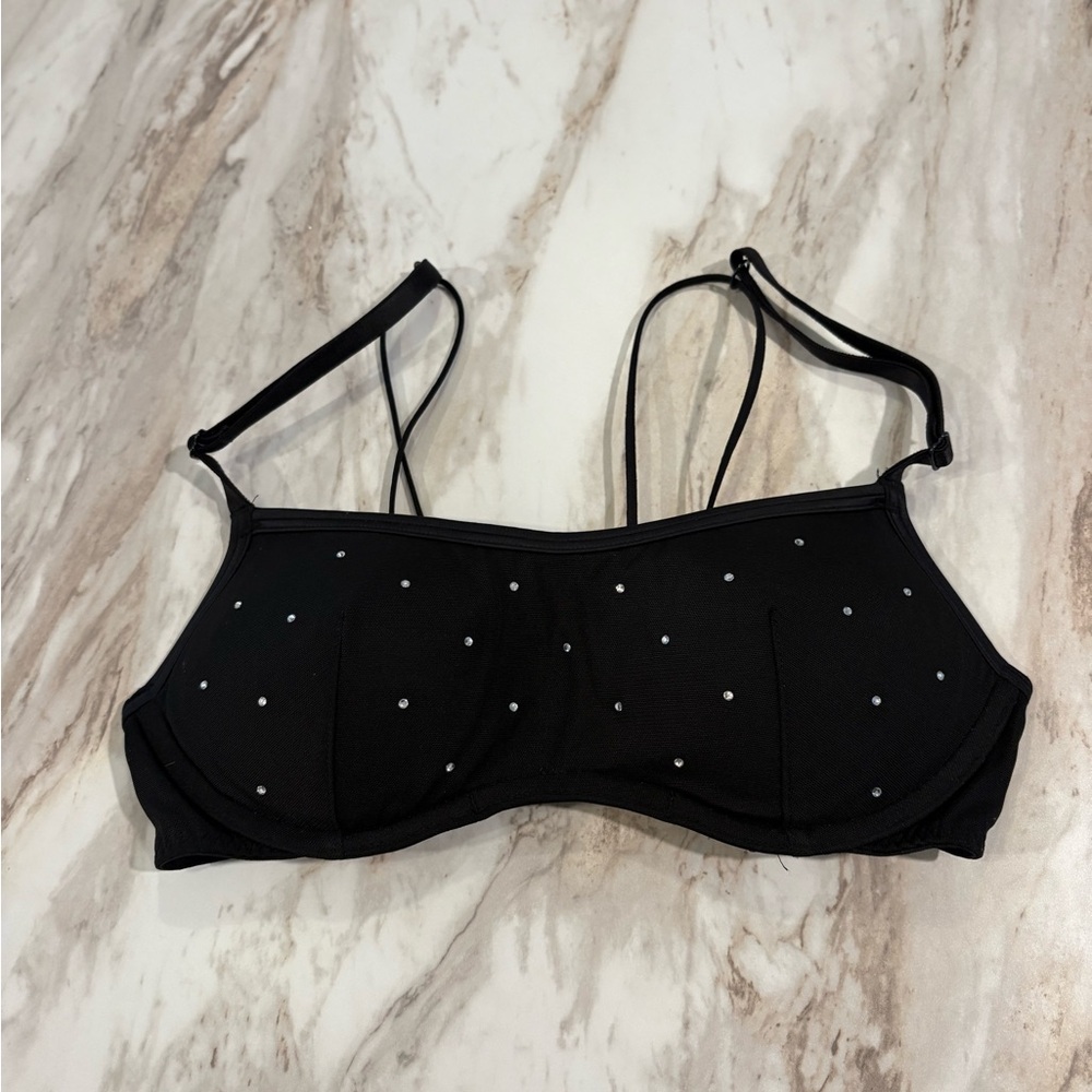 Victoria's Secret Black Studded Bra